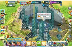 The beginning of construction of Artificial Mountain.