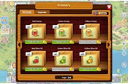 @ Granary, items stored include :  * Honey, Red, Green and Yellow Honey, * Olive Oil, Red, Green and Yellow Olive Oil.